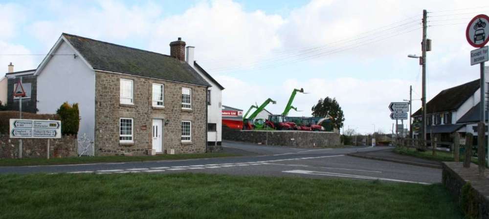C.J.Saunders farming and agricultural services at Whiddon Down