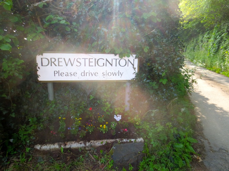 Village sign, Drewsteignton